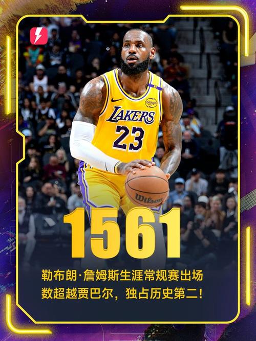 里程碑!詹姆斯生涯总出场数突破1800场