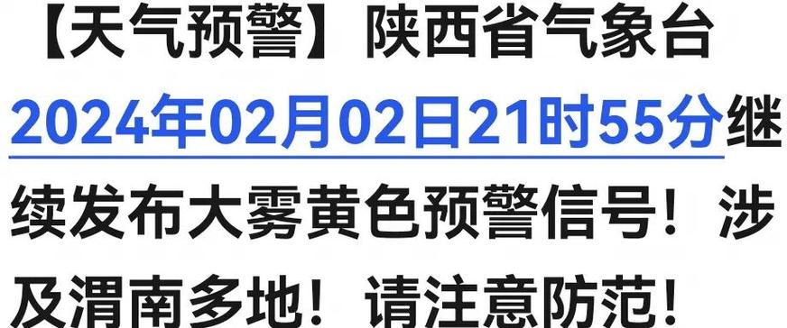陕西省大荔县发布大雾黄色预警_1
