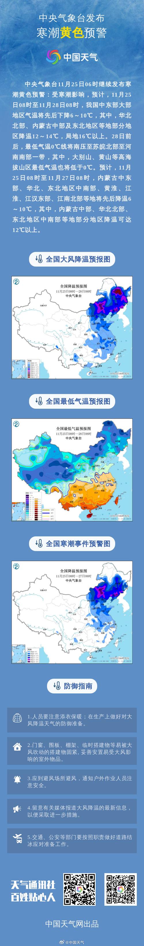 青海省尖扎县发布寒潮黄色预警
