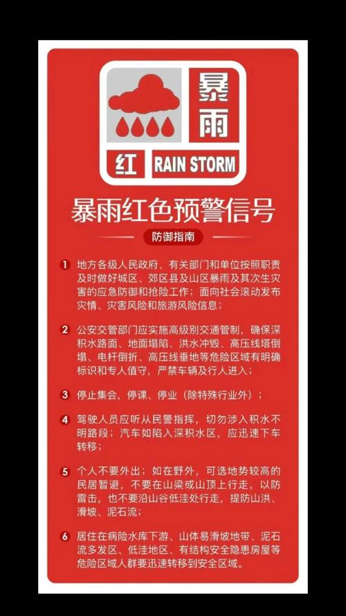 湖南省岳塘区发布暴雨红色预警