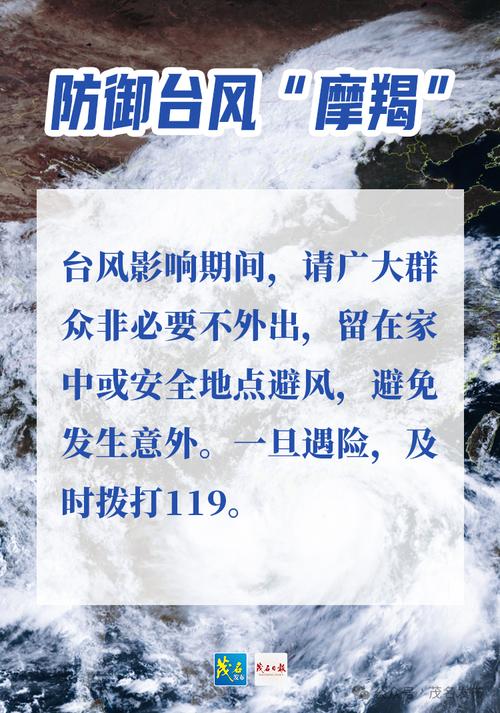 海报｜超强台风“摩羯”来袭，非必要不出行！