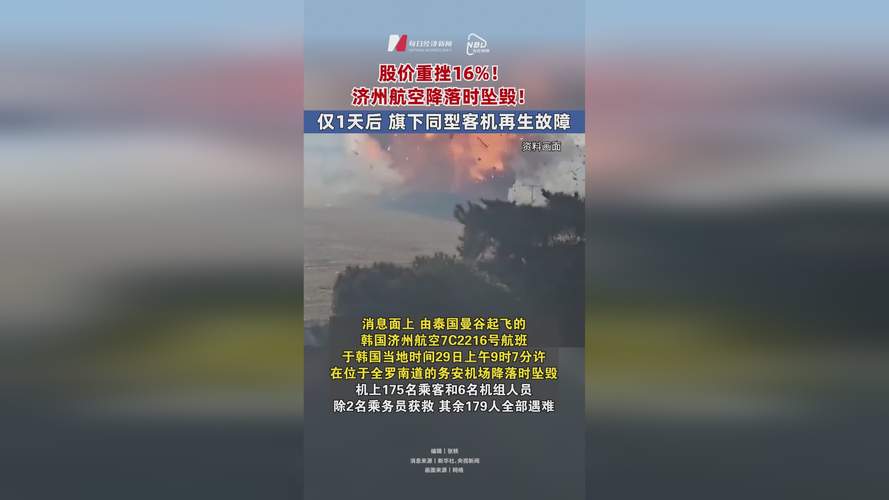 韩国客机失事事故后 济州航空约6.8万张机票被取消