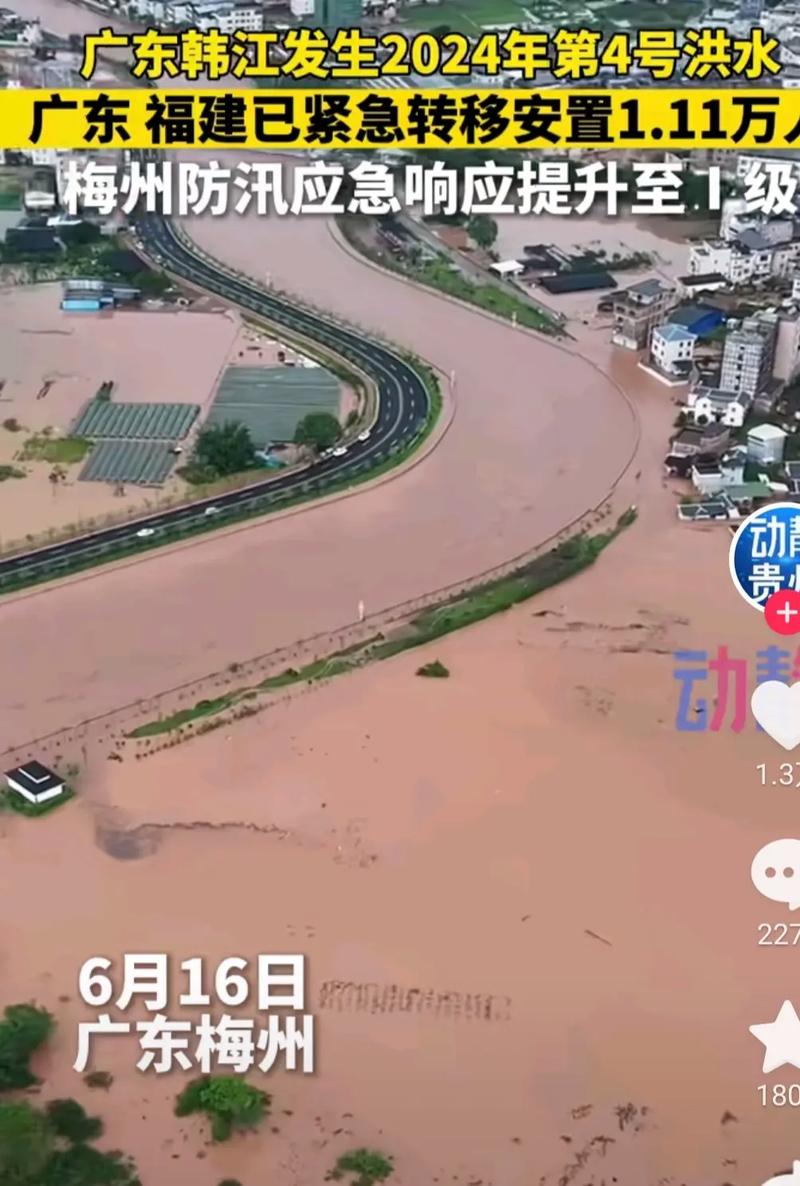 韩江洪水已全线出峰回落