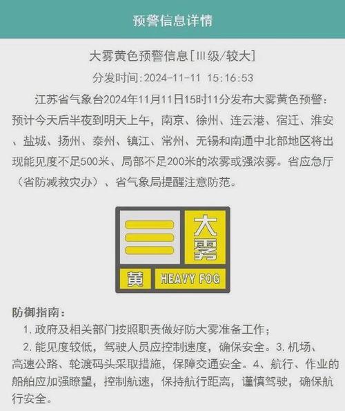 湖北省当阳市发布大雾黄色预警