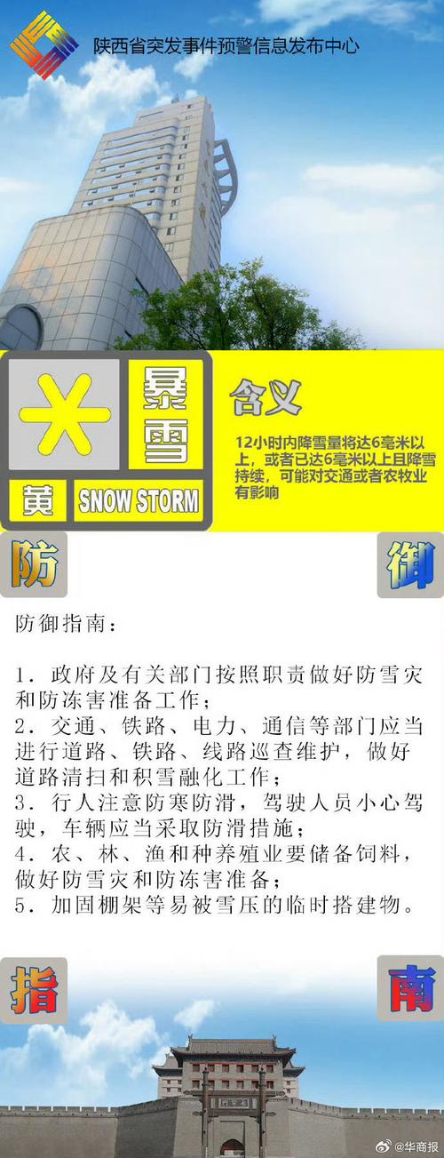 陕西省甘泉县发布寒潮黄色预警