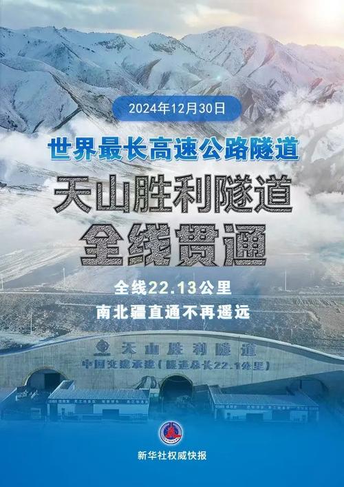 隧穿天山的奇迹！世界最长高速公路隧道预计年底贯通