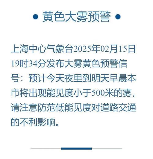 湖北省大冶市发布大雾黄色预警