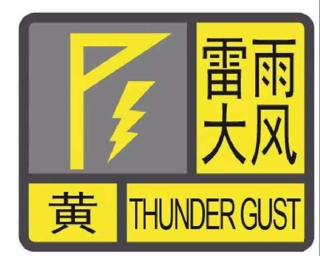 甘肃省高台县发布雷雨大风黄色预警